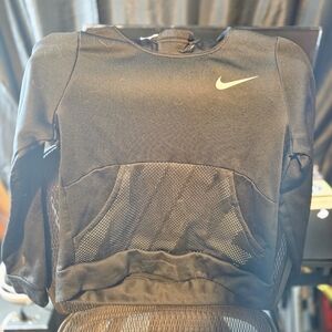 Nike Black Hoodie with White Swoosh